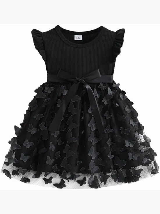 Other - Toddler Girl Tulle Dress, Ruffle Sleeve Tutu for Parties